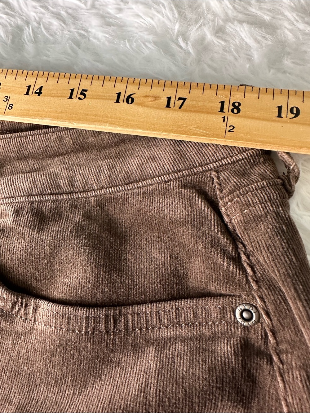 NYDJ Brown Corduroy Straight-Leg Women’s Pants - Picture 6 of 14